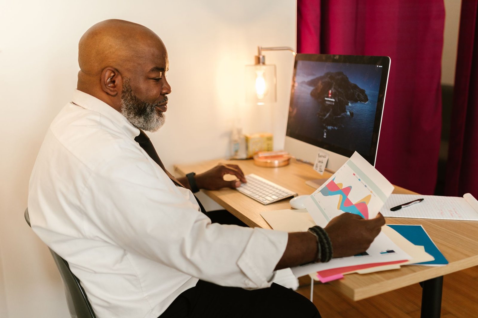 A veteran comparing paperwork for workers compensation and VA disability benefits