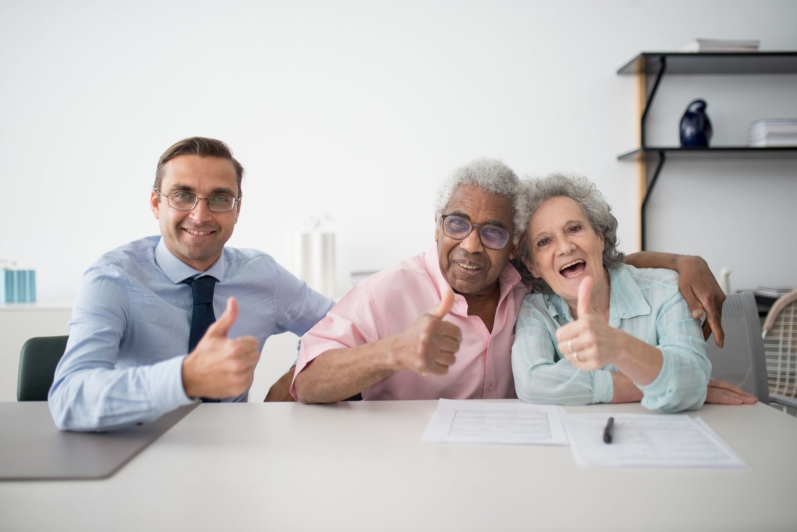 Veteran and spouse preparing an appeal for the Court of Appeals for Veterans Claims with a representative
